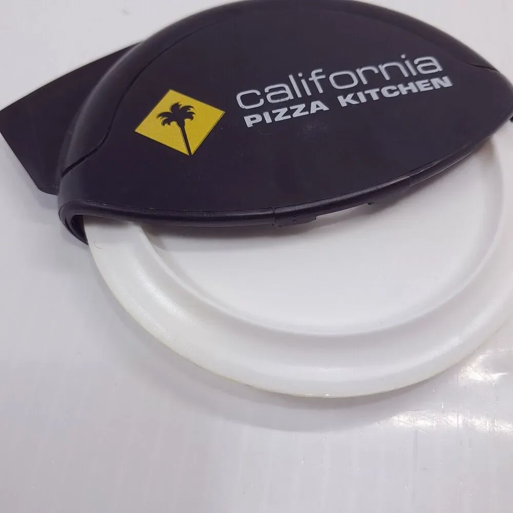 California Pizza kitchen wheel cutter slicer plastic promo promotional black